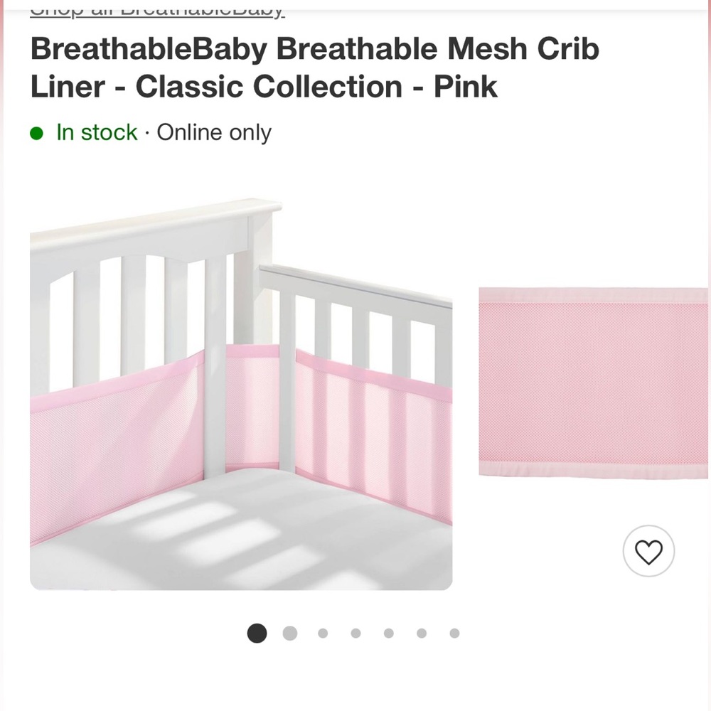 Mesh crib liner